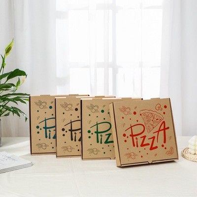 OEM Disposable 12'' 16'' 18'' Pizza Takeaway Boxes Eco Friendly